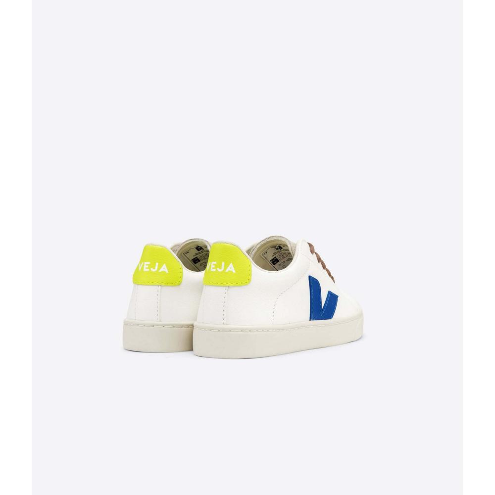 Veja ESPLAR LACES CHROMEFREE Schoenen Kinderen White/Blue | BE 733ILH